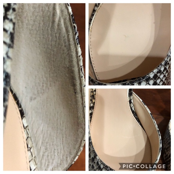 Marc Fisher “Joey” Snake Skin peep toes Pumps - Picture 5 of 8